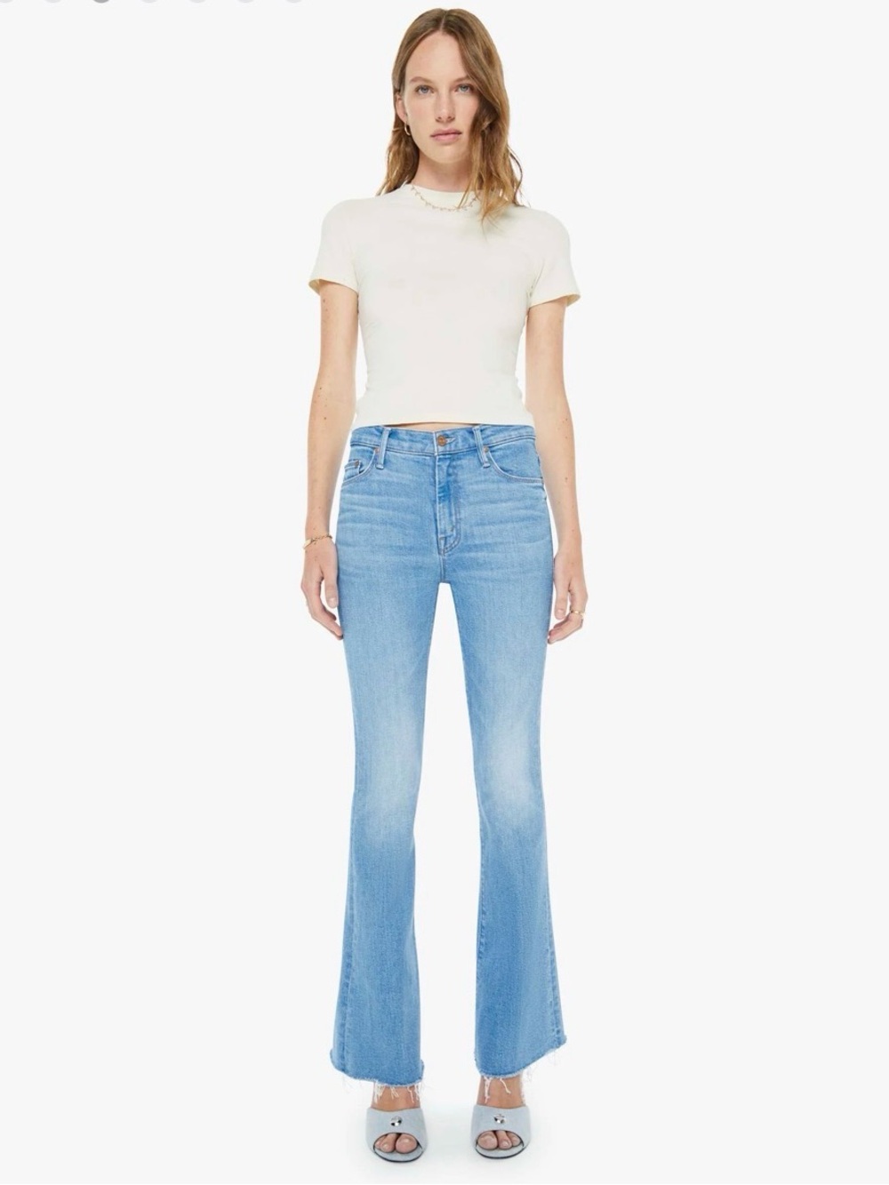 NWOT MOTHER The Weekender Fray boho flare in Satisfy Your Cravings 26